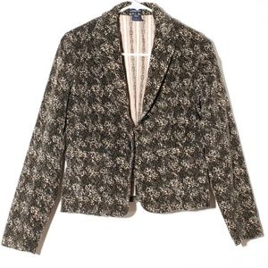 Gap Stretch Floral Corduroy Blazer Women's Jacket